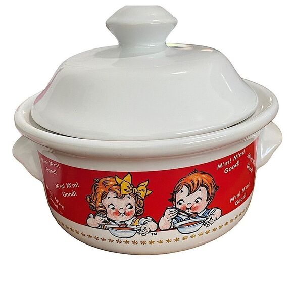 HOUSTON HARVEST GIFT PRODUCTS - CAMPBELL SOUP COMPANY - SET OF 2 - BOWL & LID - Picture 2 of 8